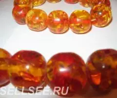Комплект Янтарь крупный шар - 2