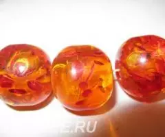 Колье Янтарь крупный - 2