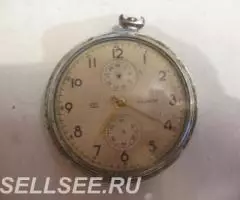 Хронограф карманный 19 камней ЧЧЗ СССР 1953г. - 2