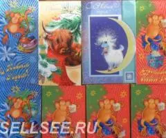 Чистые новогодние открытки от 1970х годов - 2