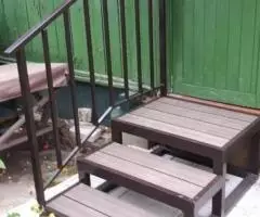 Крыльцо с покрытием -дерево - 2