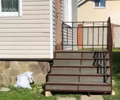 Крыльцо с покрытием -дерево - 5