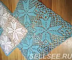 Салфетка кружевная из мотивов - 3
