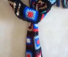 Шарф вязаный Бабушкин квадрат - 2