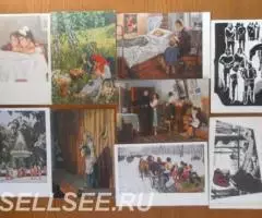 Соцреализм, школьники, дети, пионеры 1950е годы - 2