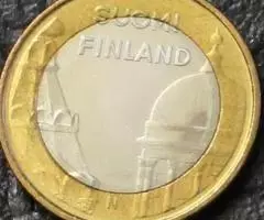 Финляндия 5Е 2012 Соборы Хельсинки биметалл - 2