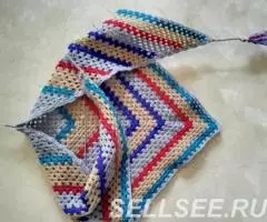 Бактус-косынка крючком - 3