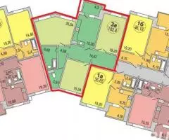 Продаю 3-комн квартиру, 98 кв м - 2