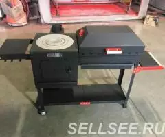 Гриль-мангал-печь Казанка Лайт 600 с крышкой - 2