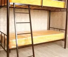 Кровати на металлокаркасе двухъярусные односпальные для ... - 3
