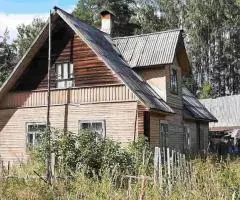 Бревенчатый дом на участке 1 гектар рядом с красивым озером - 4