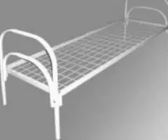 Кровати металлические двухъярусные с лестницами - 2