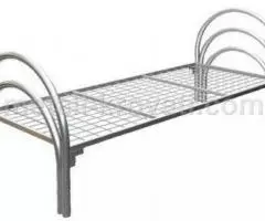 Кровати металлические двухъярусные с лестницами - 5