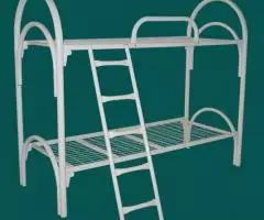 Одноярусные кровати металлические эконом класс - 6