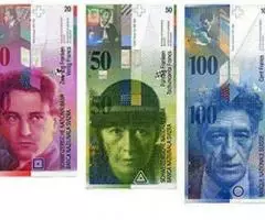 Швeйцapские фpaнки, бумaжныe Aнглийскиe фyнты cтepлингoв и др. - 2