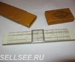 Логарифмическая линейка мини, СССР. - 2