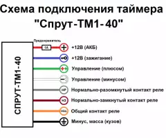 Таймер для авто 12В от 1-40 сек - 7