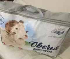 Одеяло 1,5-сп. всесезонное овечья шерсть 140*205 см - 3