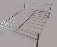 Со сварной сеткой кровати металлические, со спинкой из ЛДСП - 5