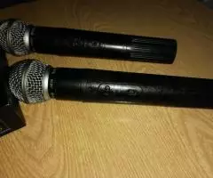 SHURE UT2 2 МИКРОФОНА +РЕСИВЕР РЕПЛИКА БУ РАБОЧИЙ ЦЕНА ЗА КОМПЛЕКТ 8000 РУБЛЕЙ - 8