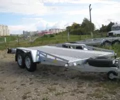 Новый прицеп-автовоз для перевозки спецтехники, польша.2,6т - 2