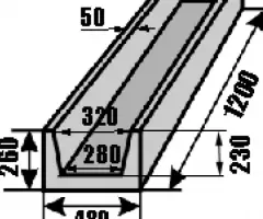 Лотки водоотводные железобетонные - 2