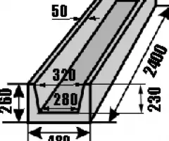 Лотки водоотводные железобетонные - 3