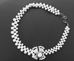 Колье из искусственного жемчуга. - 2