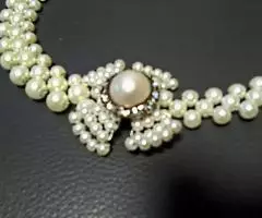 Колье из искусственного жемчуга. - 3