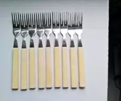 Вилки столовые и чайные ложки (нерж. сталь). - 2