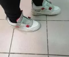 Air jordan 4 retro Alternate 89 White /Red - 4