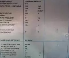 Дизель генератор, ДГС - FG Wilson P-1250P3, 1000 кВт /6300 В. - 8