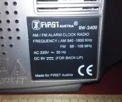 Часы First RW-2400 с будильником и радиоприёмником - 5