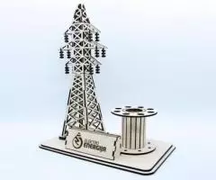 Настольный Органайзер "ЛЭП" - сувенир для Энергетиков - 3