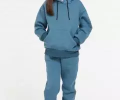 Детский теплый спортивный костюм с капюшоном из футера с начёсом от BOGARDI - 2