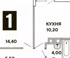 Продаётся отличная и доступная 1-комн. квартира с ремонтом, 37 м² - 2