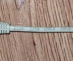 Патч корд RJ-45 вилка - RJ-45 вилка, цвет серый Cat 5, скорость до 100 мб/с. Длина 1 метр - 2