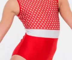 Купальник для художественной гимнастики "в горошек" - 2