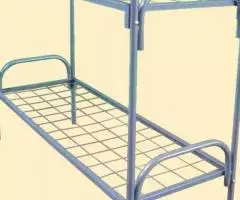 Кровати железные двухъярусные, качественные металлические кровати - 5