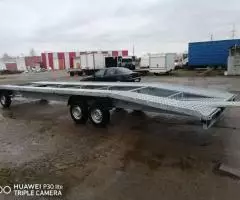 прицеп-лафета для перевозки двух автомобилей. - 2