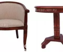 Чайная группа А-10. Деревянные чайные кресла и столик - 2