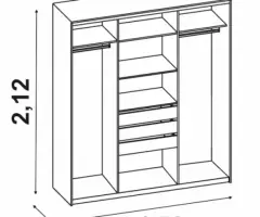 Шкаф купе Диал 012 (новый) - 2