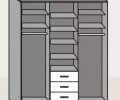 Шкаф купе 010 Диал (новый) - 2