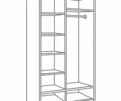 Шкаф купе 008 Диал (новый) - 2