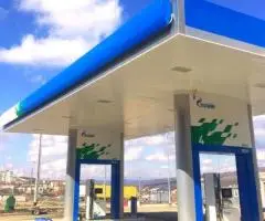 Оцинкованная реечная панель для установки на потолок навесов для АЗС, АГЗС, АГНКС - 2