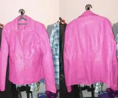 Пиджак кожаный, женский, размер 46