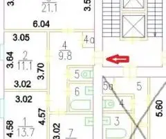 Продаю 1/3 долю в 3-х комнатной квартире - 8