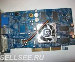 Хорошая игровая видеокарта GigaByte ATI Radeon 512Mb 256bit AGP DVI VG ...