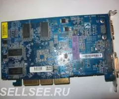 Хорошая игровая видеокарта GigaByte ATI Radeon 512Mb 256bit AGP DVI VG ... - 2