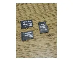 НЕ РАБОТАЮЩИЕ, карты памяти SD, microSD - 3 шт. Не форматируются или не опред